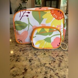 New Y2K Clinique Floral Print Cosmetic Bag Set